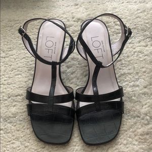 Ann Taylor LOFT open toed heels